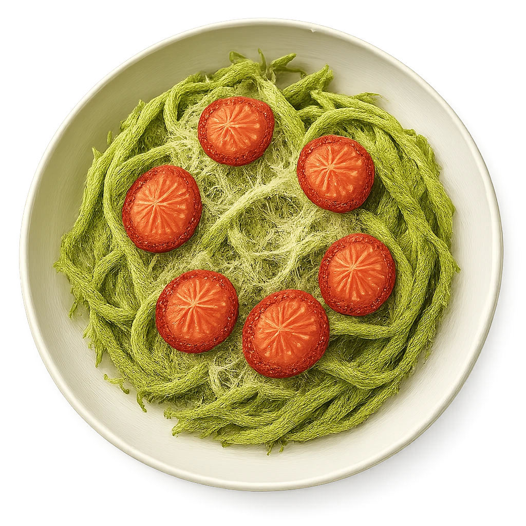 Linguine or Spaghetti with Homemade Pesto and Cherry Tomatoes