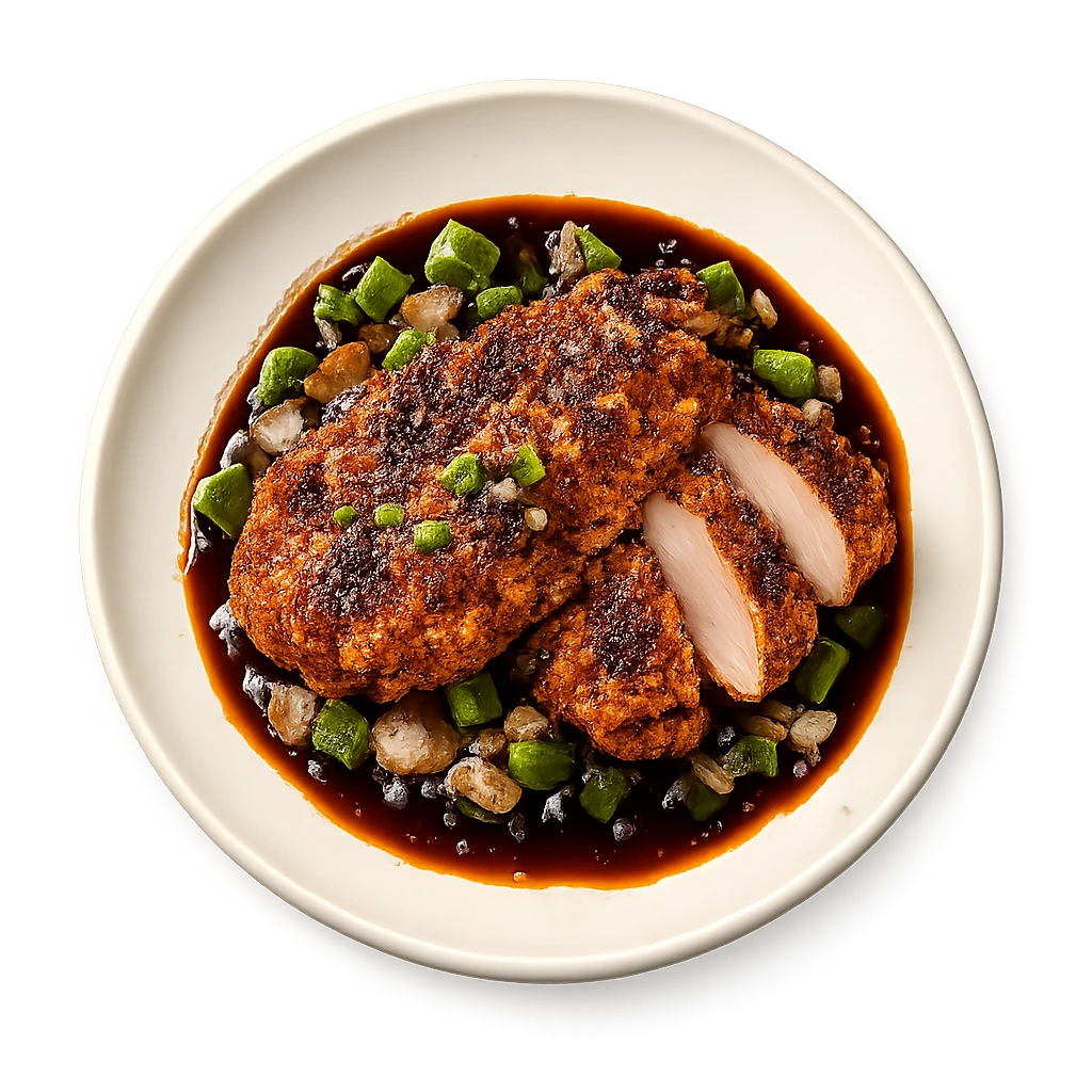Crispy Chicken in Sweet-Sour Fruit Sauce