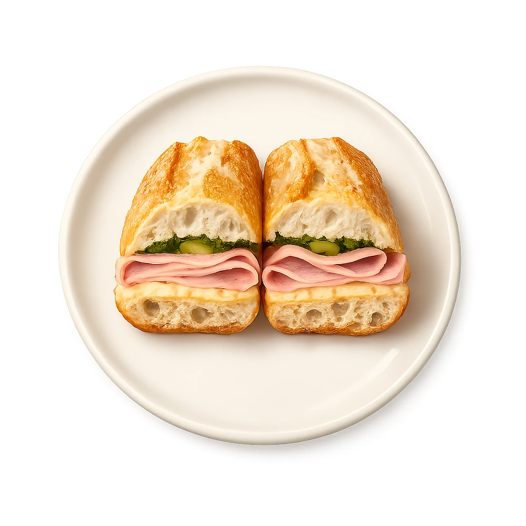 Classic Ham & Butter Sandwich